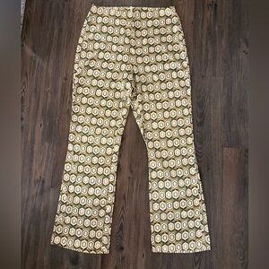 Cider Retro Geometric Print Pants